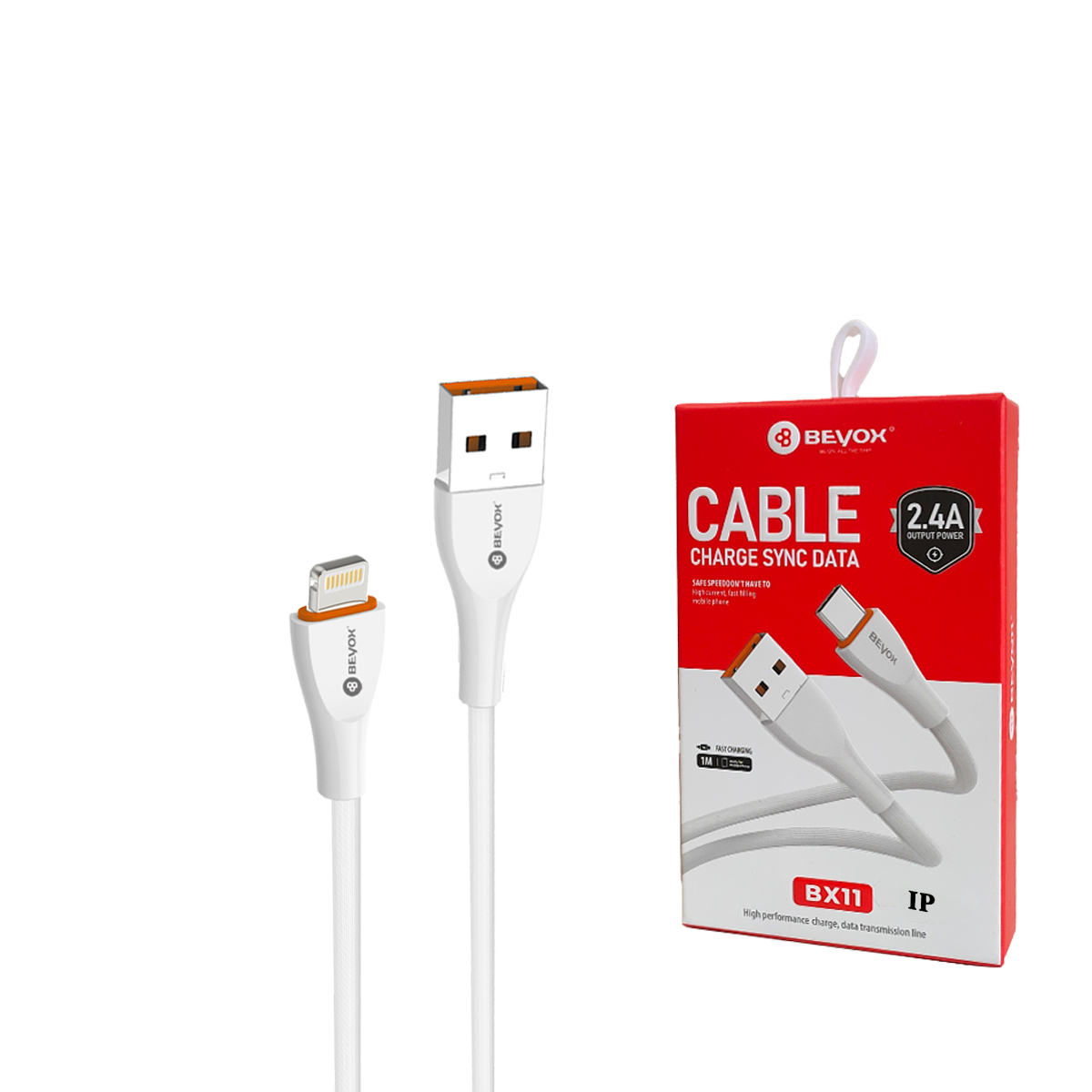 Beyox BX11 2.4A Fast Charging Data Cable (IP)