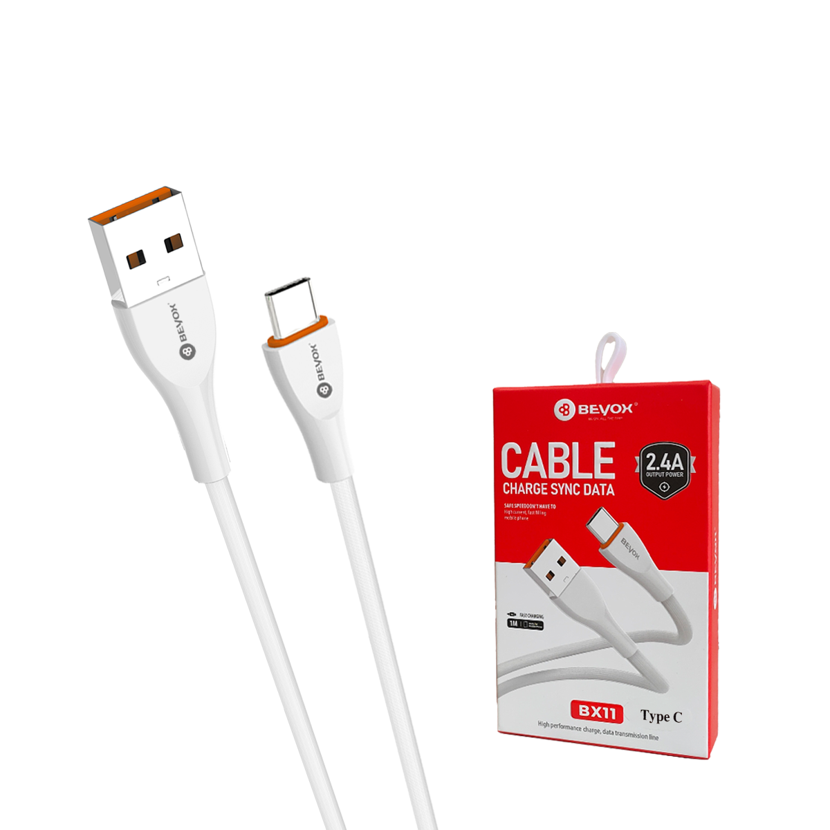 Beyox BX11 2.4A Fast Charging Data Cable (Type C)