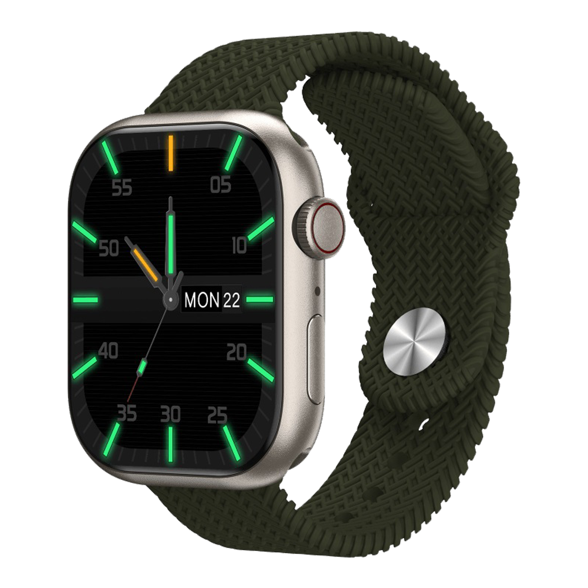 HK9 PRO MAX True Amoled Smartwatch (Green)