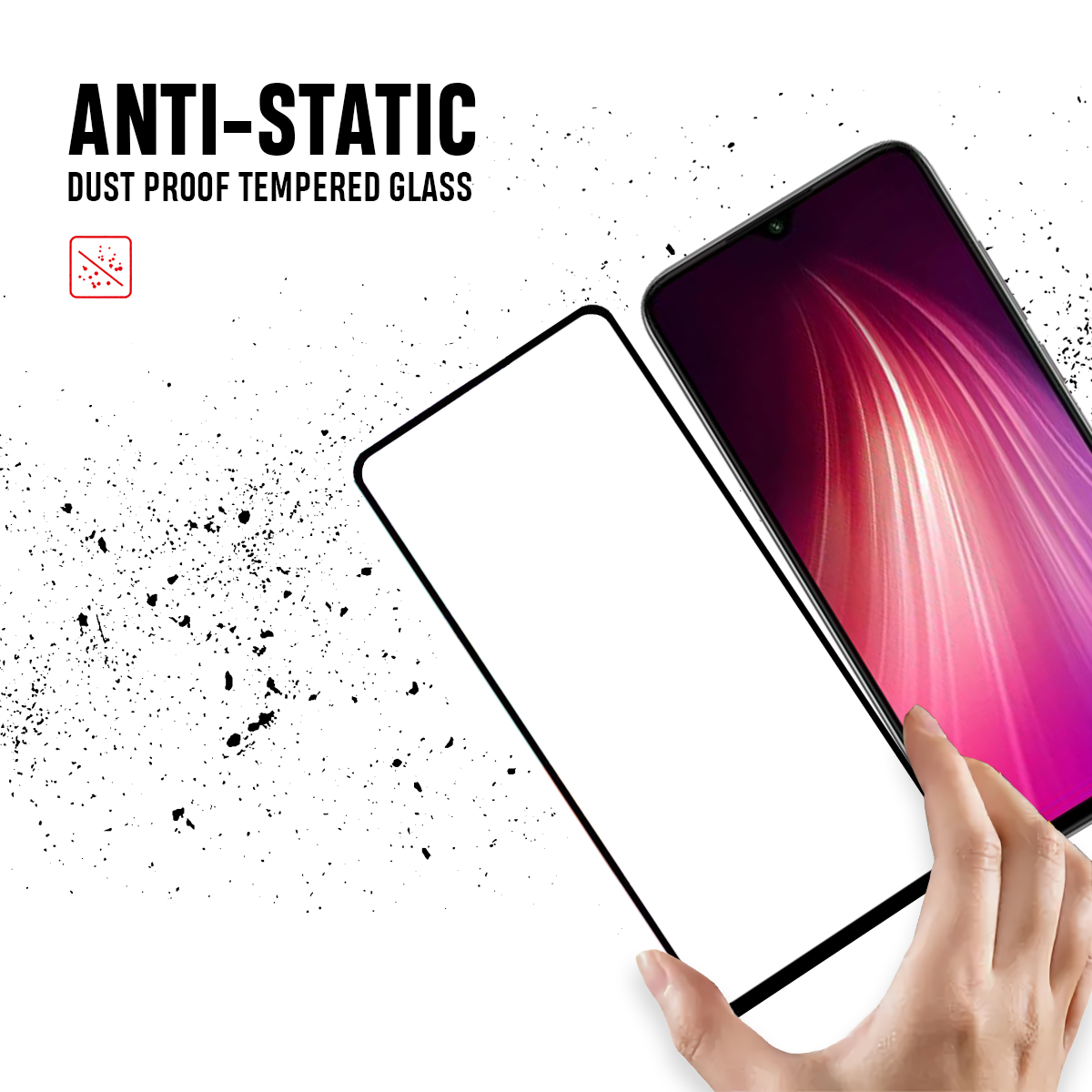 Beyox ESD Anti Static 5D Glass for Redmi 8 Pro