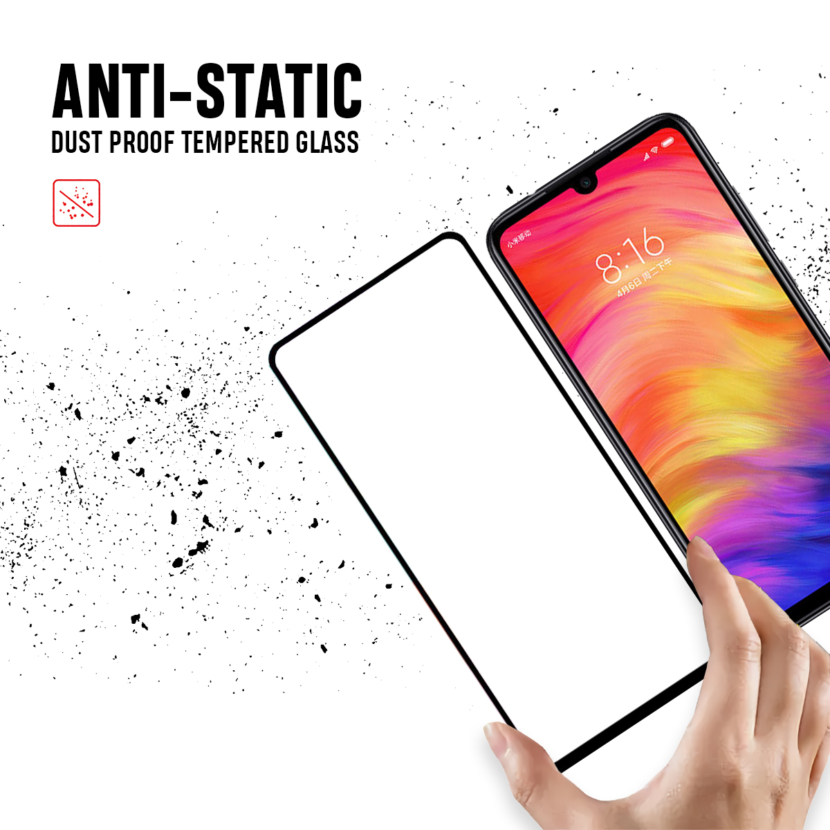 Beyox ESD Anti Static 5D Glass for Redmi Note 7 Pro