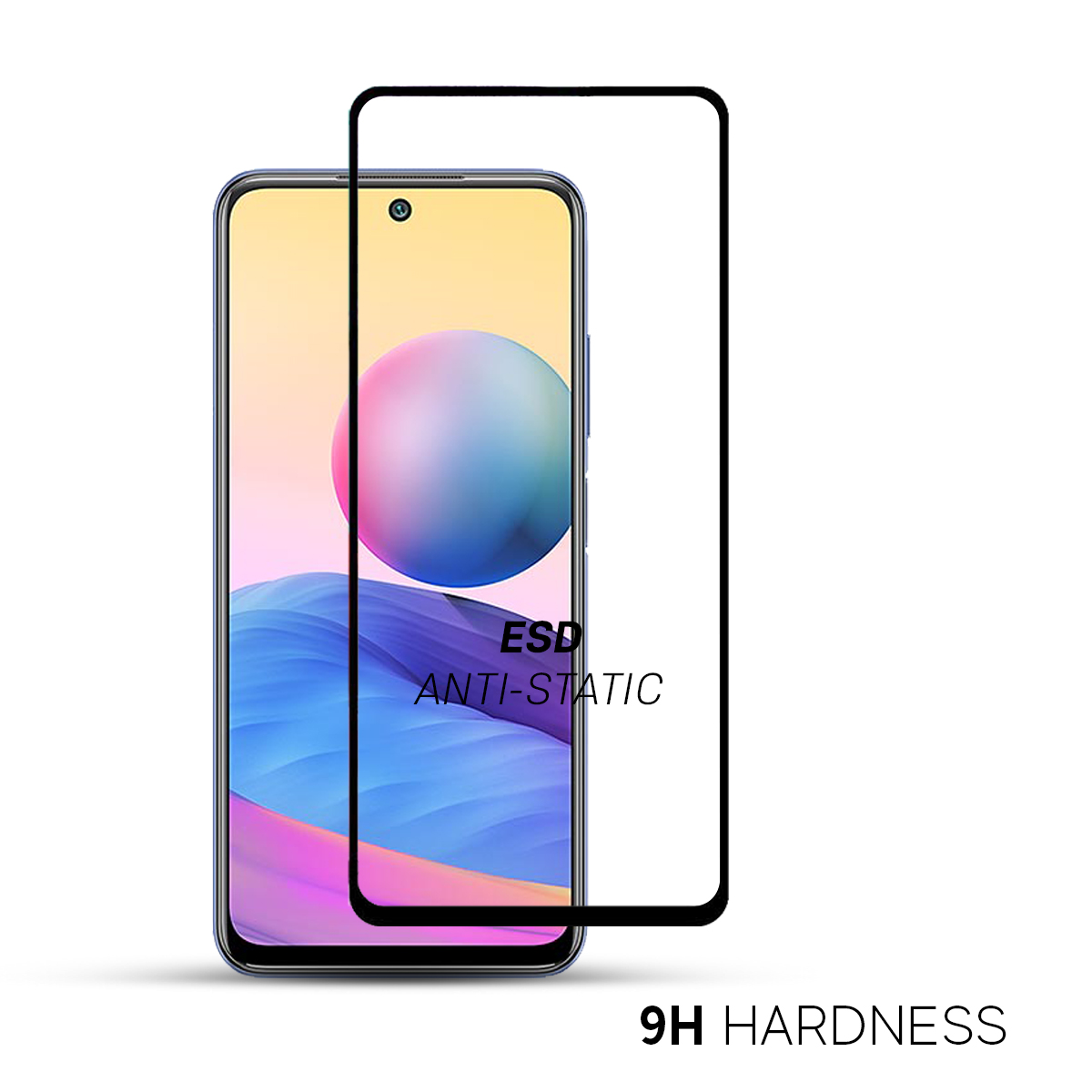 Beyox ESD Anti Static 5D Glass for Redmi Note 9 Pro
