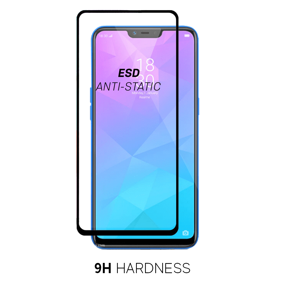 Beyox ESD Anti Static 5D Glass for Realme 5i