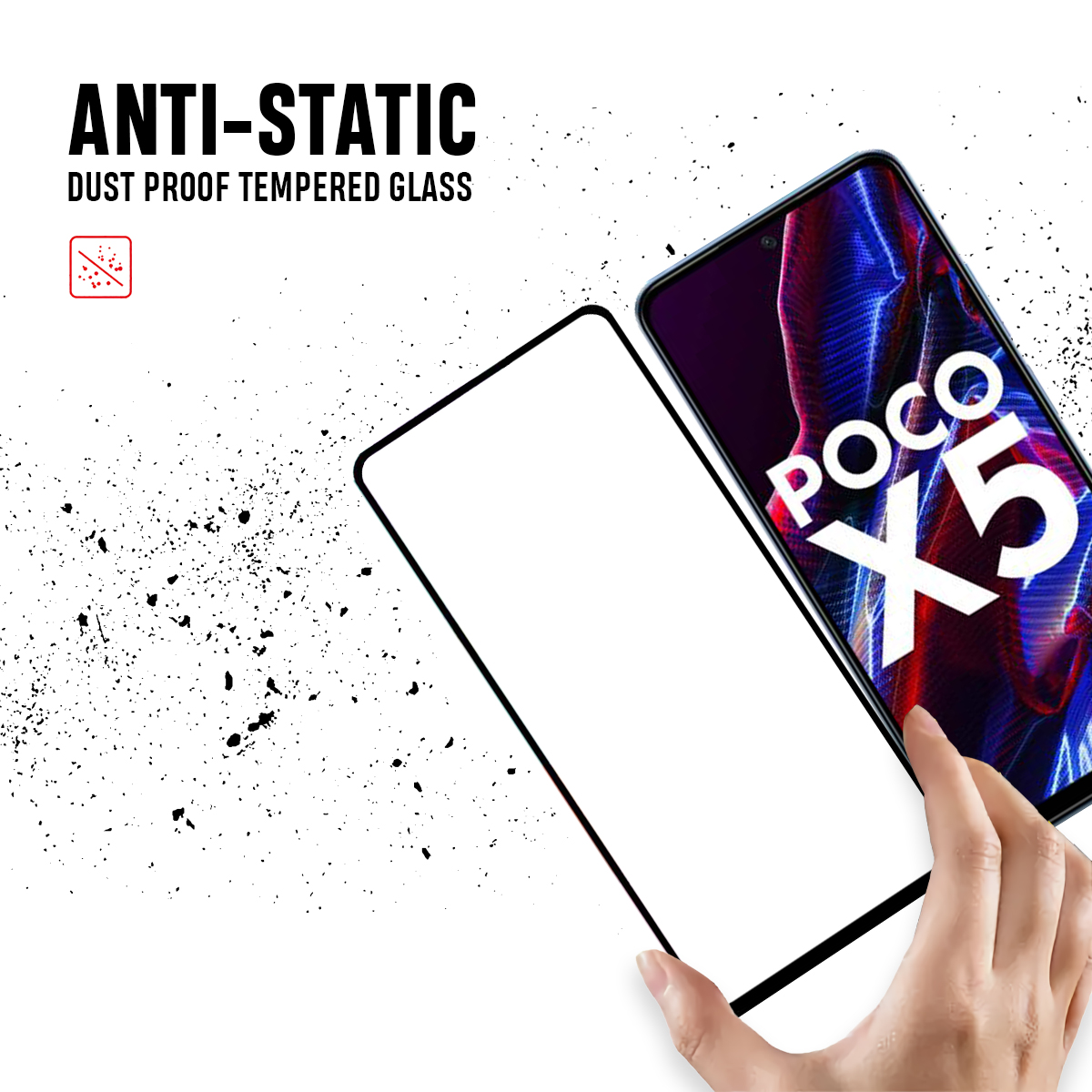 Beyox ESD Anti Static 5D Glass for Redmi Poco X5
