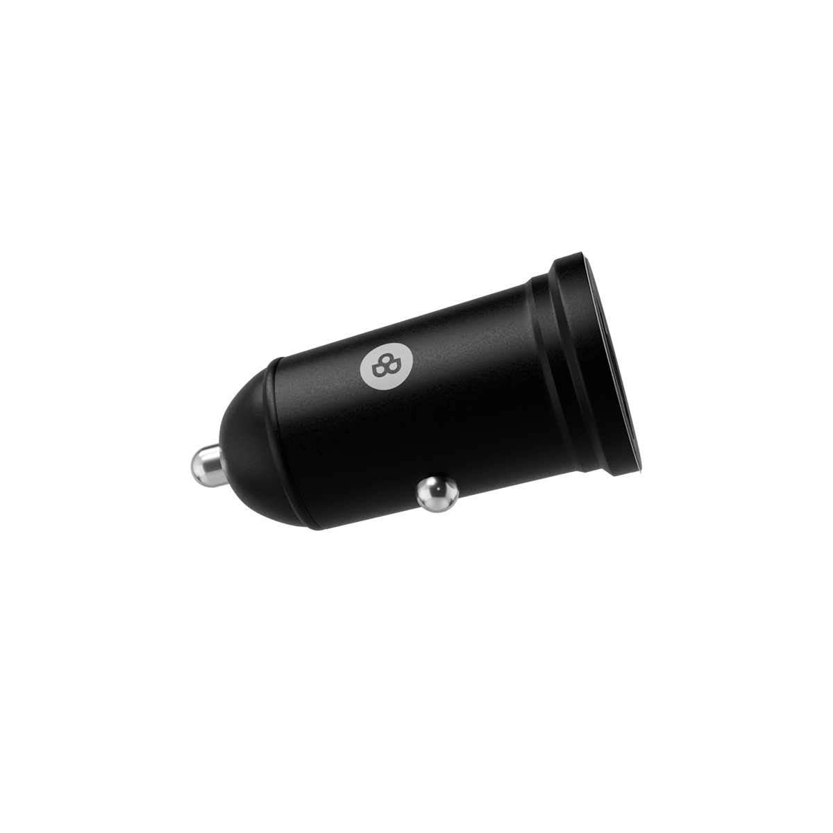 Beyox BY-22 3.1A QC Dual Port Fast charging Car Charger with Type C cable (Black)