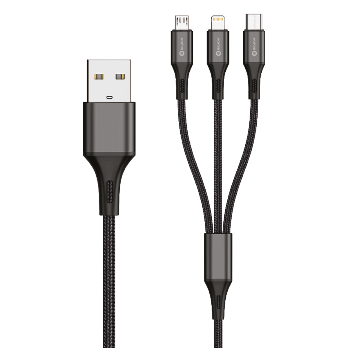 BEYOX BC31 3 in 1 USB Data Cable