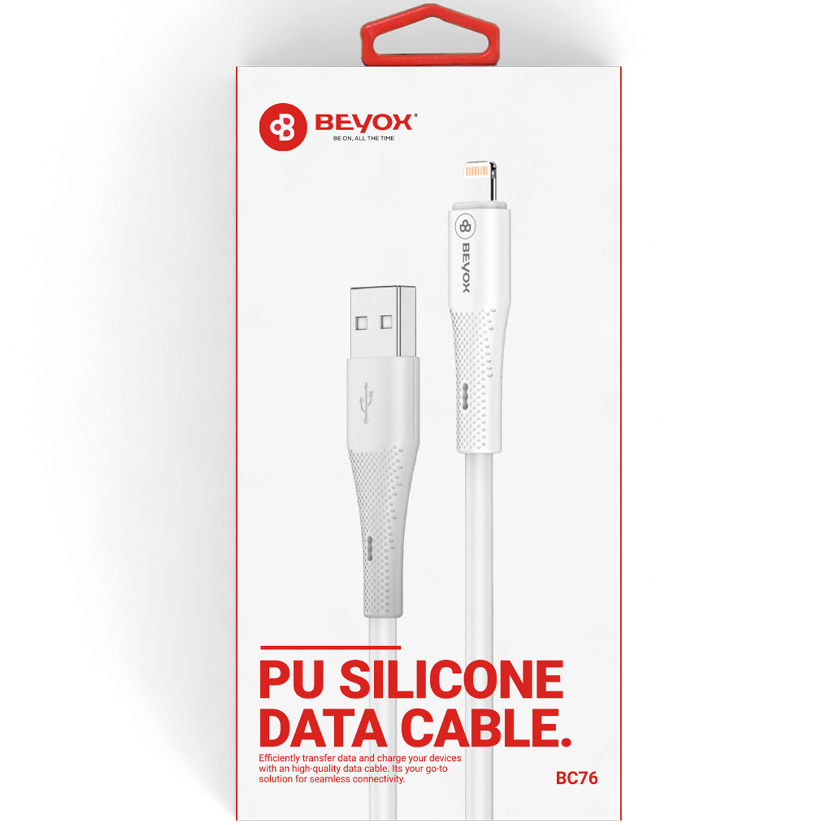 BC76 PU Silicone Data Cable(Lighning)