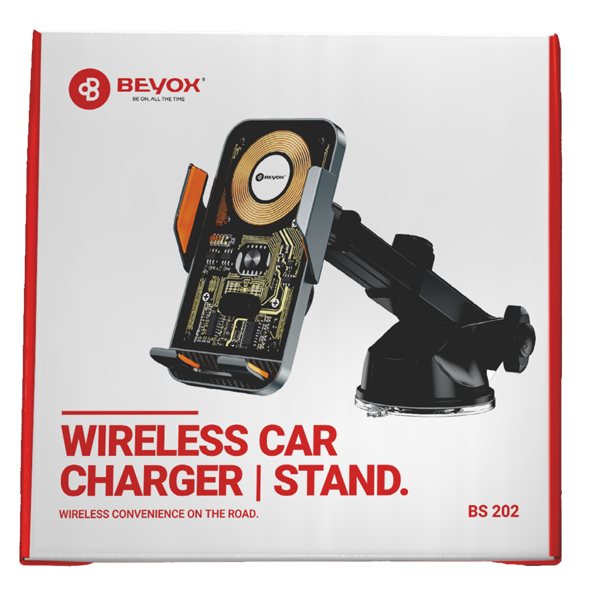 BEYOX BS202 15W Wireless Charging Car Holder