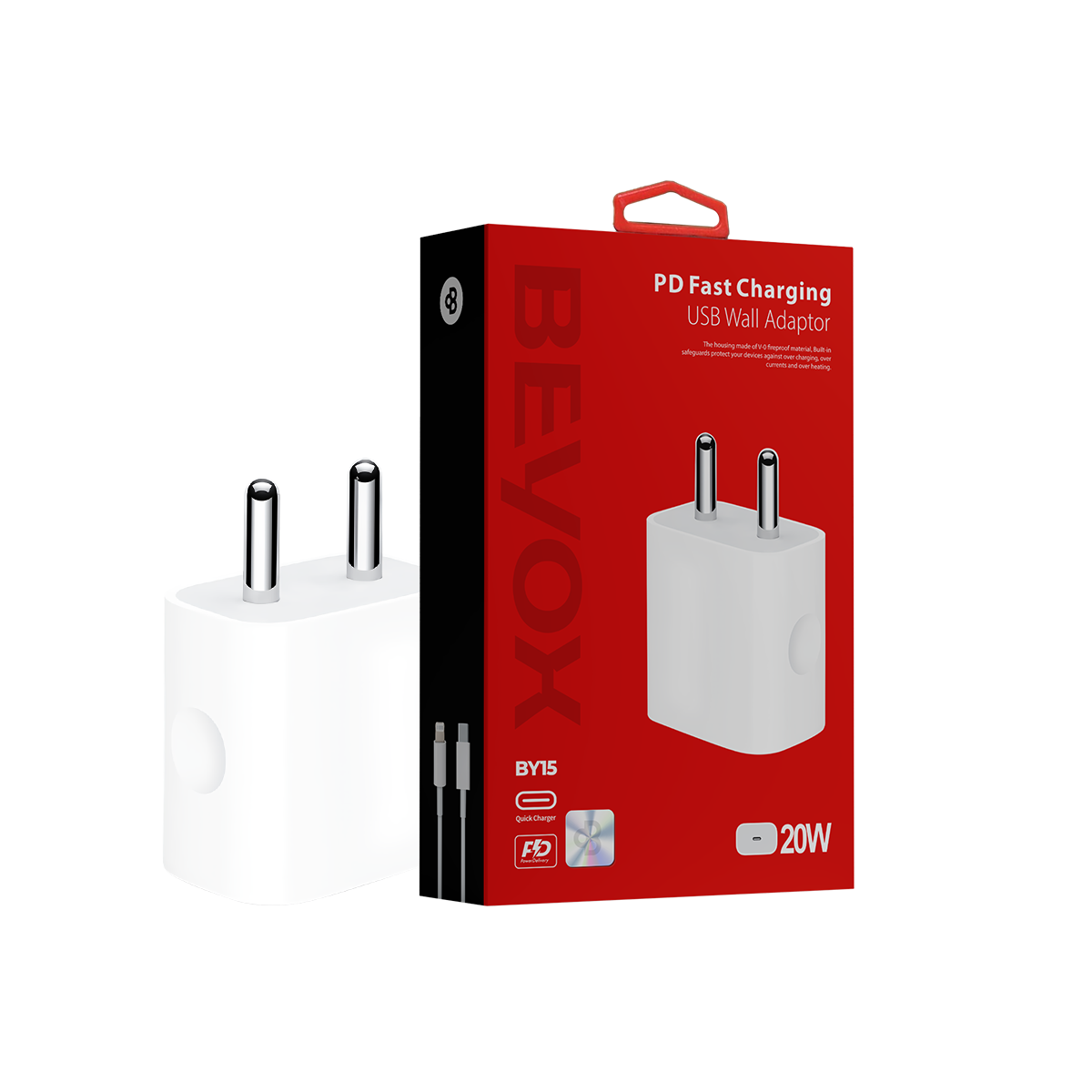 BEYOX BY15 (20W)Quick Charger Adaptor Type C to Lightning