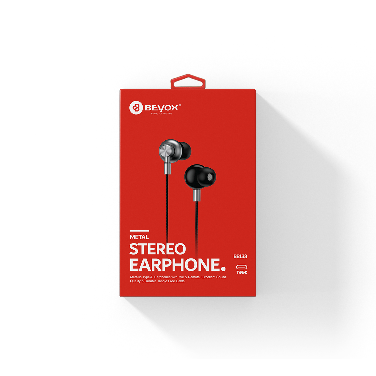 BEYOX BE138 Metal Stereo Type C Earphone