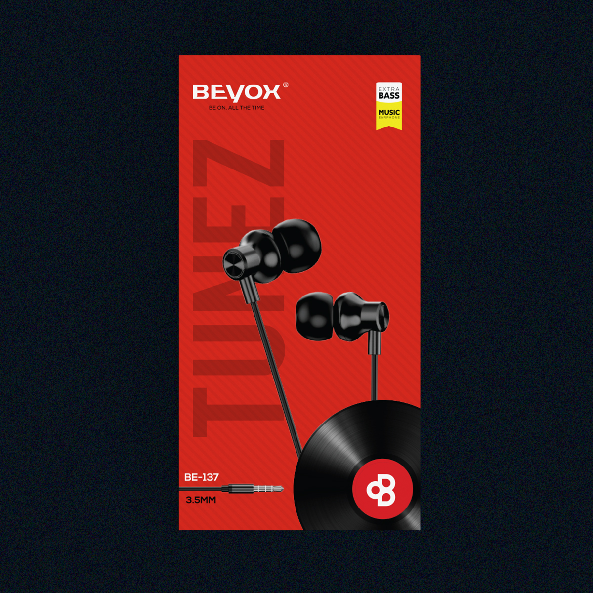 BEYOX BE137 Music Earphone(3.5mm)