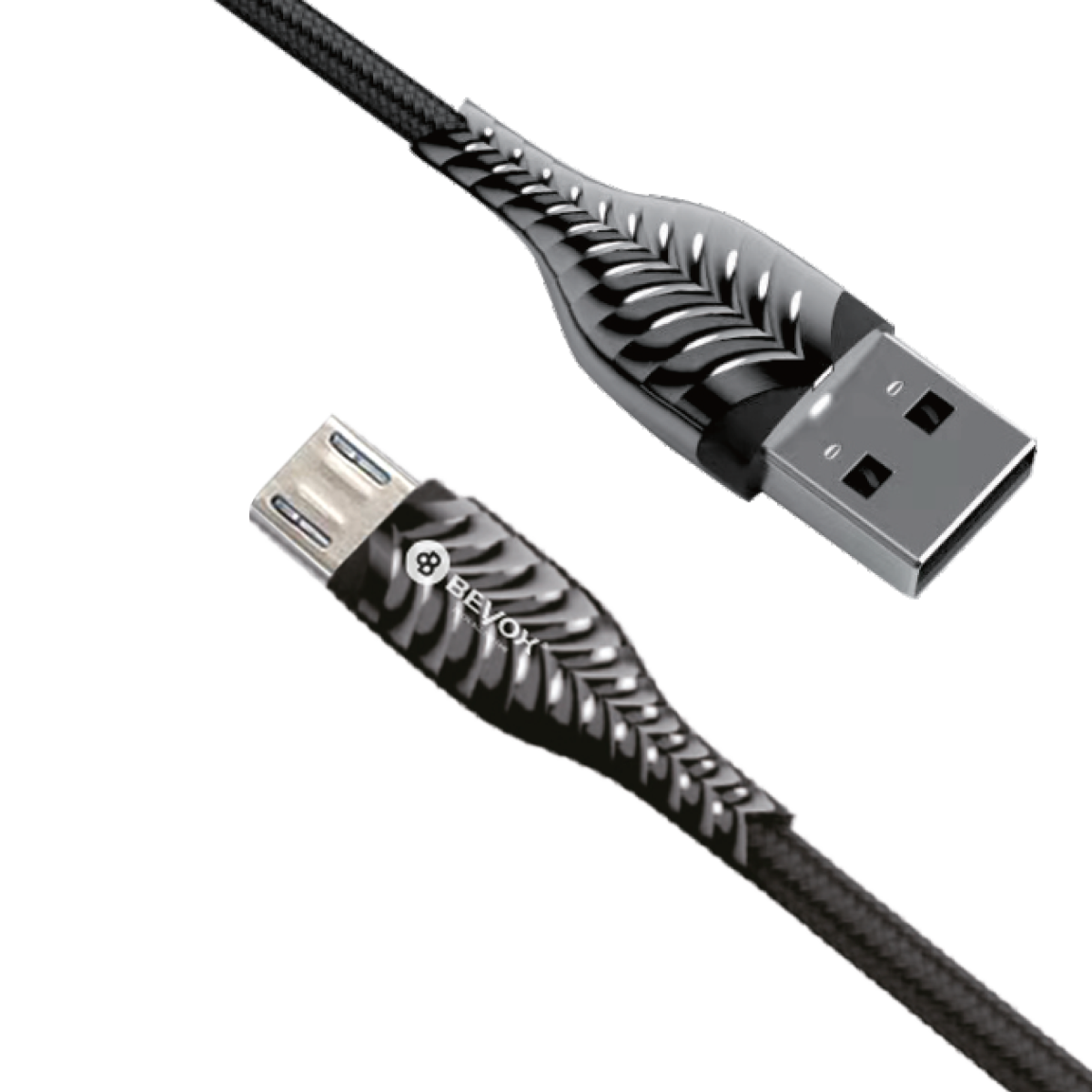 BC78 Nylon Braided Data cable (Micro) Metal Head