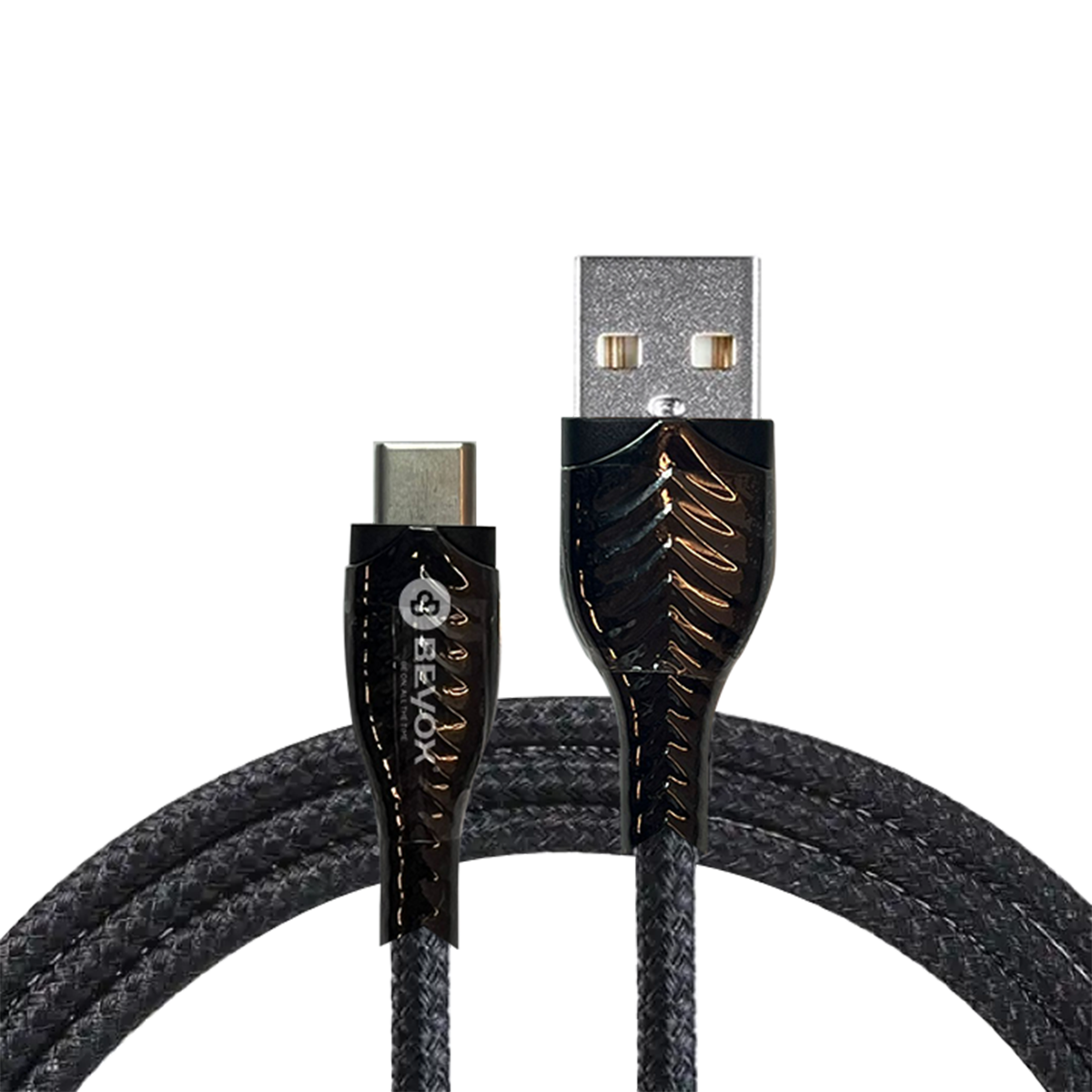 BC78 Nylon Braided Data cable (Type C) Metal Head