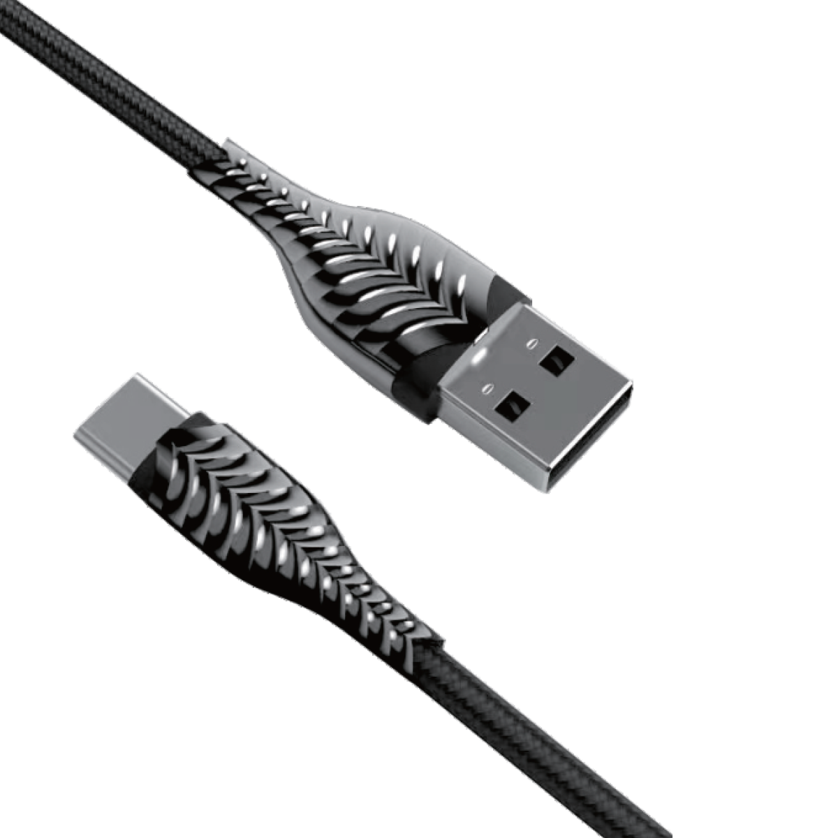 BC78 Nylon Braided Data cable (Type C) Metal Head