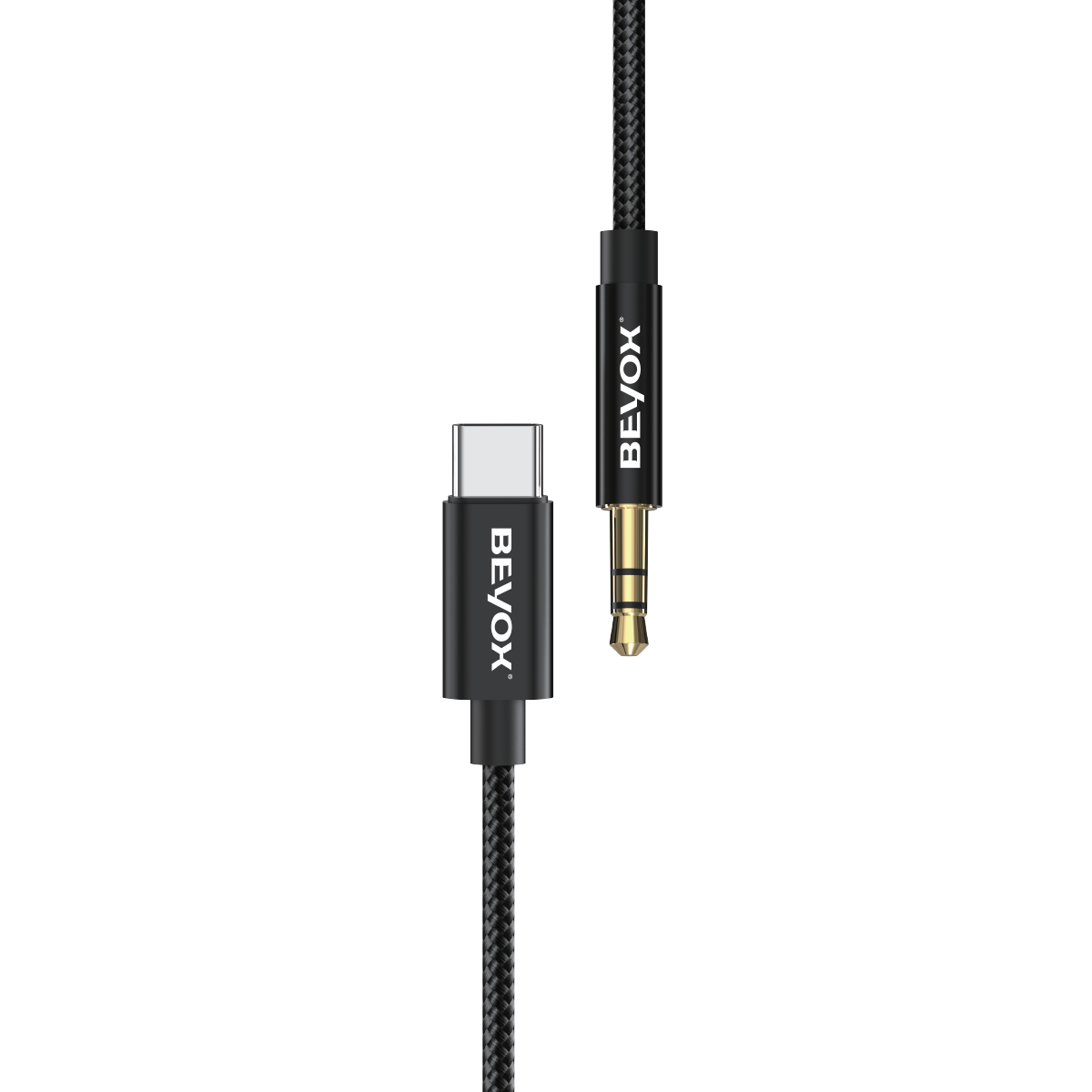 Beyox BAX12  3.5mm to Type-c Audio AUX Cable | Nylon Braided