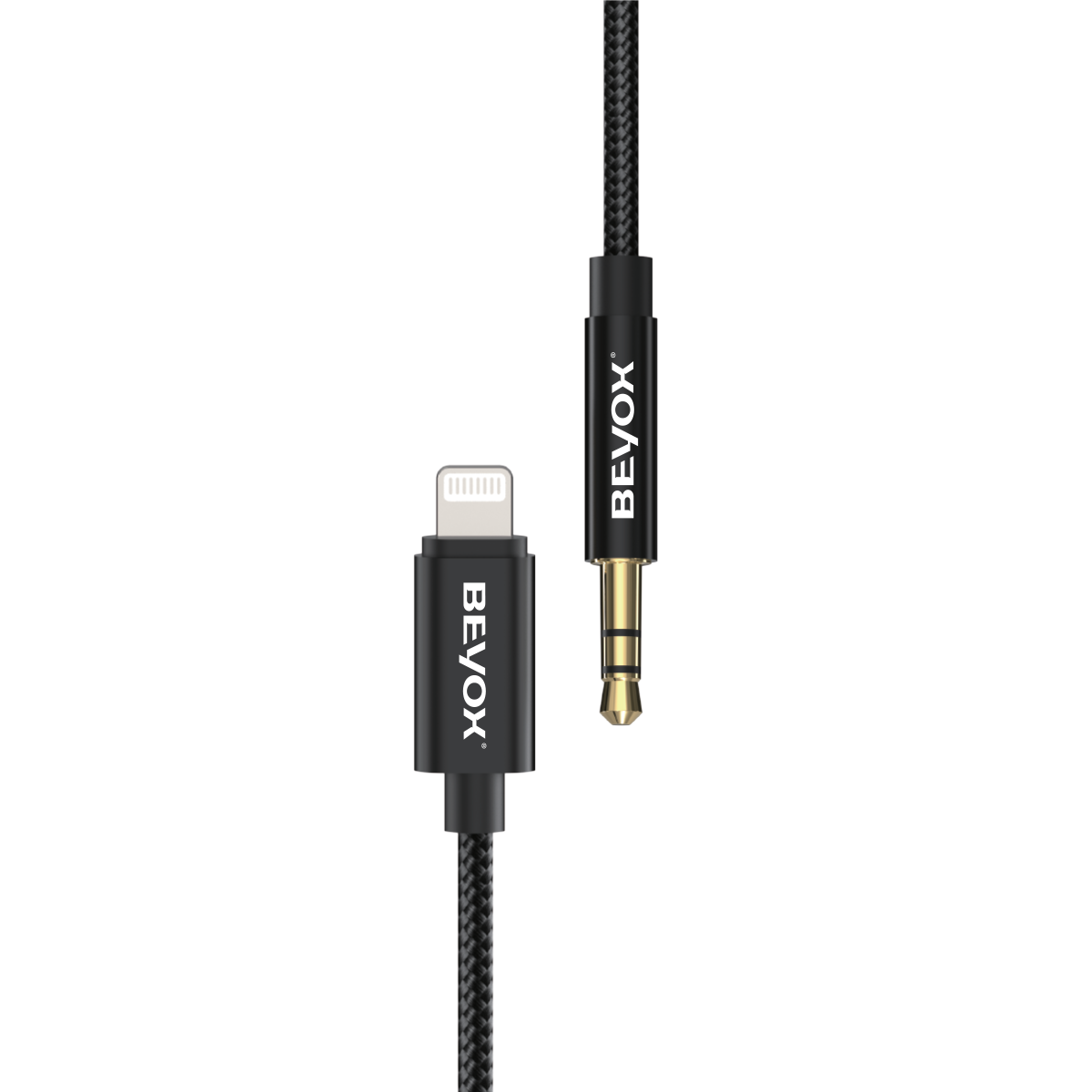 Beyox BAX13  3.5mm to Lightning Audio AUX Cable | Nylon Braided