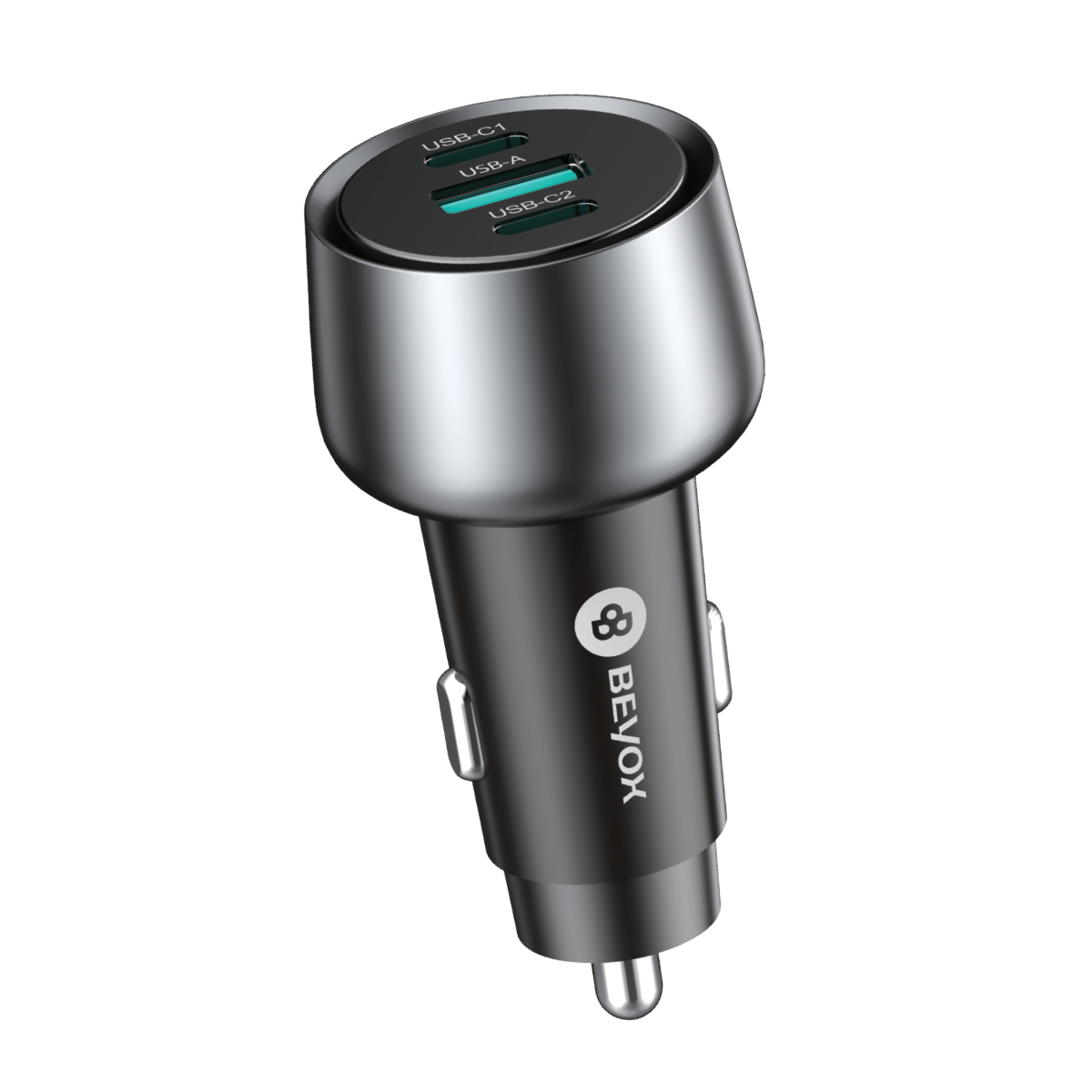BEYOX BY84 Car Charger (2 Type-C + 1 USB)