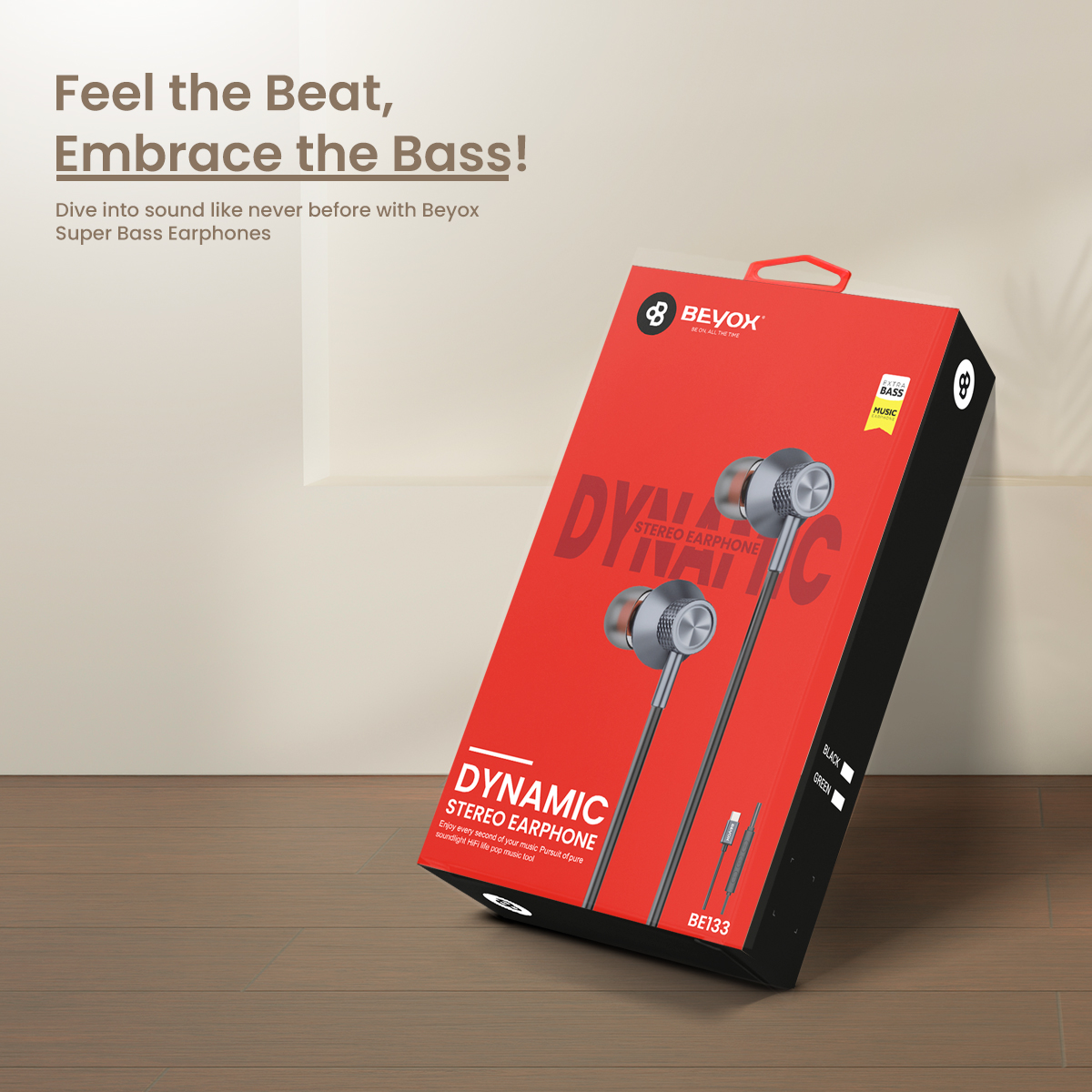 BEYOX BE133 STEREO Earphone Type-c