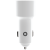 Beyox BY-23 2.8A QC Dual Port Fast charging Car Charger with Type C cable (White)
